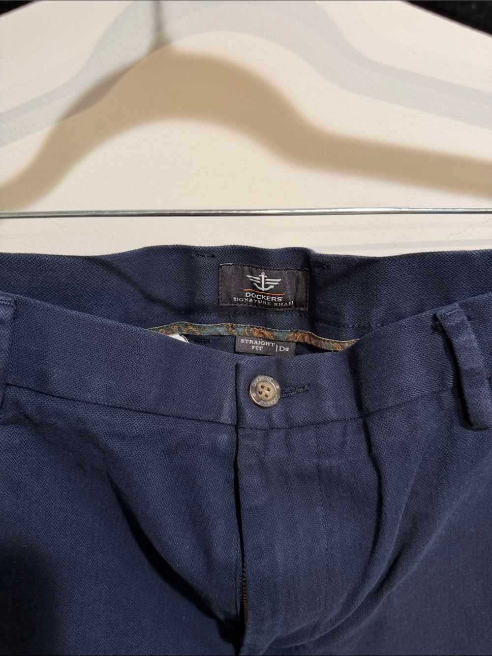 Dockers Men's Straight Fit Navy Chinos